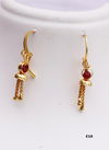 Designer Fancy Golden Latest Earrings Collection E18